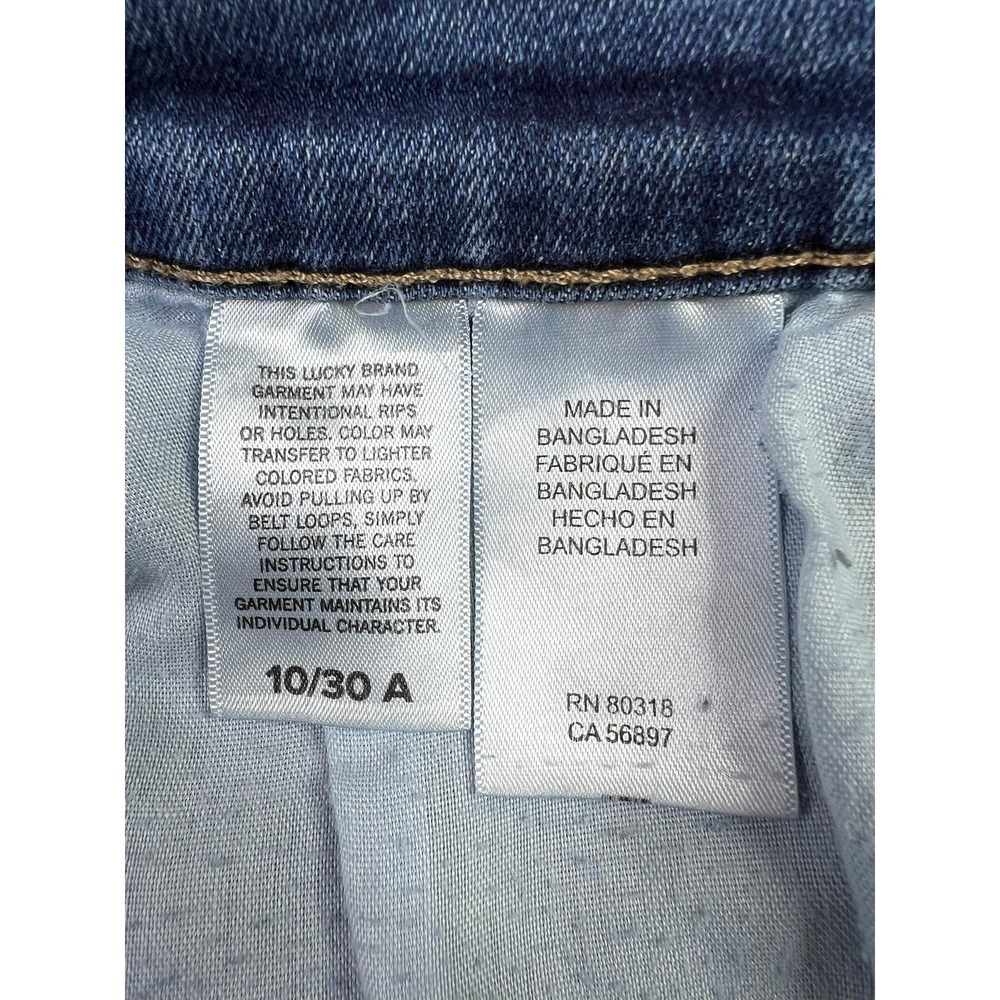 Lucky Brand Mid Rise Skinny Ava Ankle Jeans Womens 10/30 Blue Stretch Denim - Picture 10 of 16